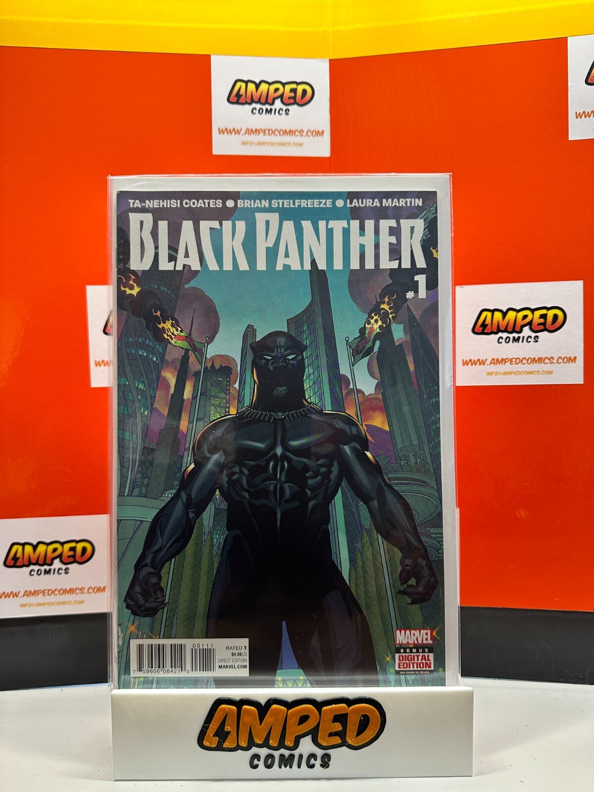 Black Panther #1 Marvel ⋅ 2016🔑1st app Zenzi🔑Ta-Nehisi Coates 1ST COMIC BOOK!