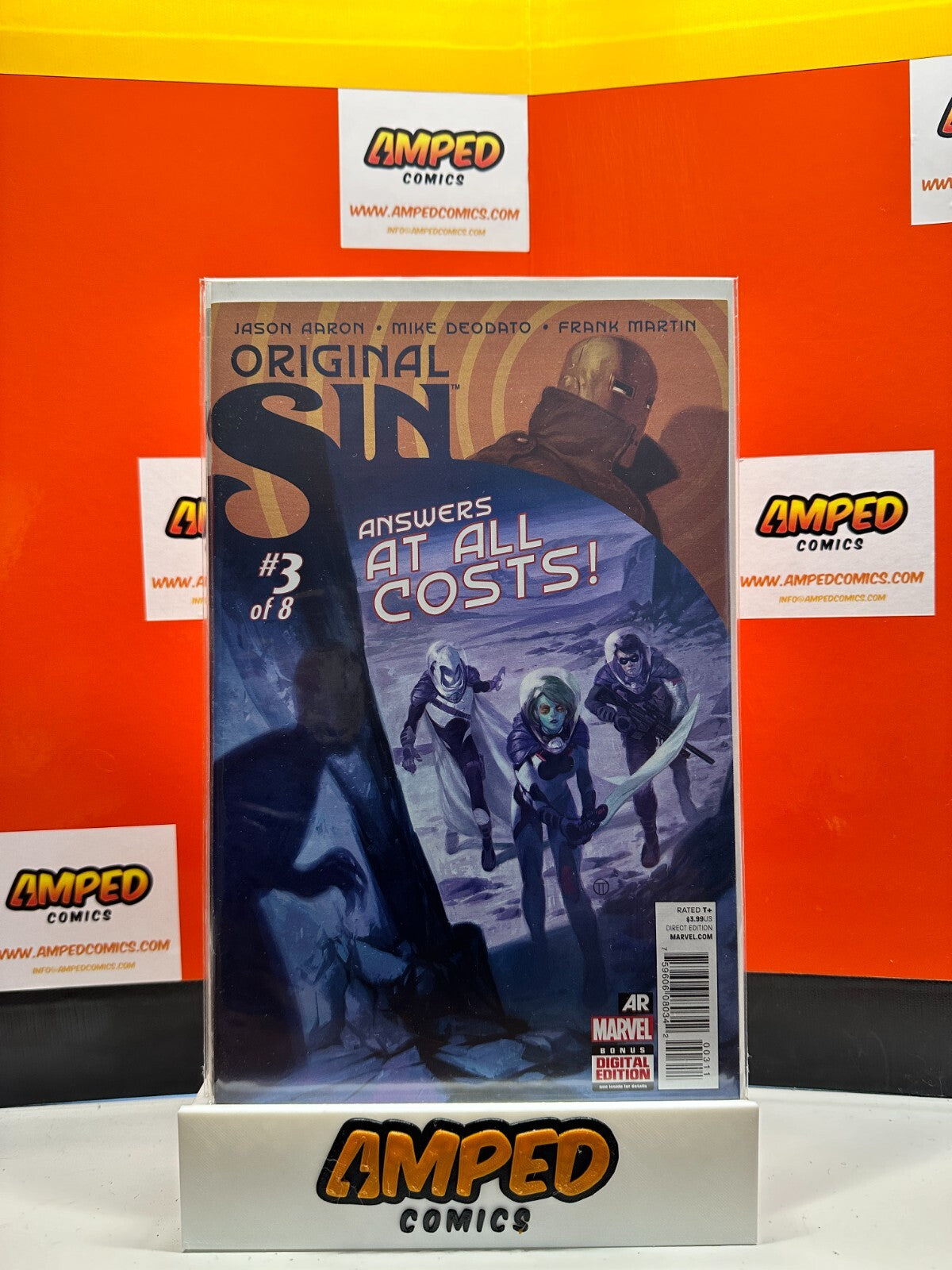 Original Sin #3 (2014) Marvel Comics🔑Debut of Iron Man's 'Hulkbuster Mark IV'