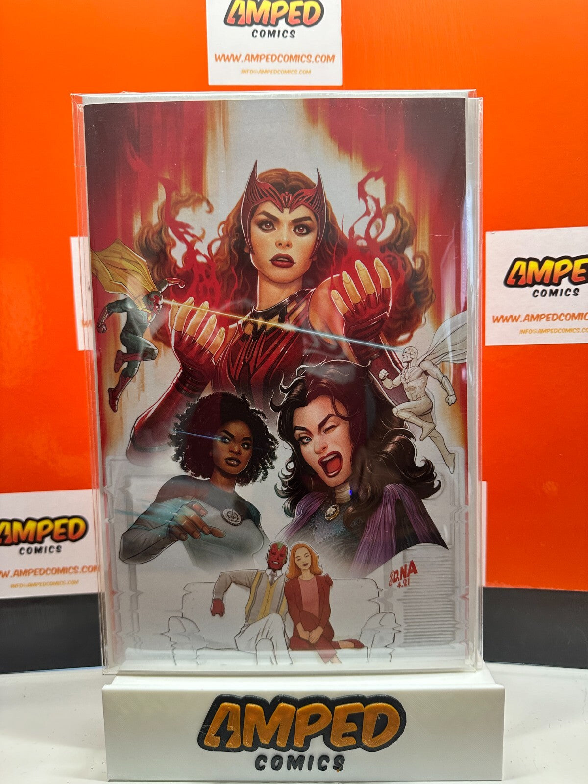 SCARLET WITCH #3 DAVID NAKAYAMA MEGACON WANDAVISION VIRGIN VARIANT