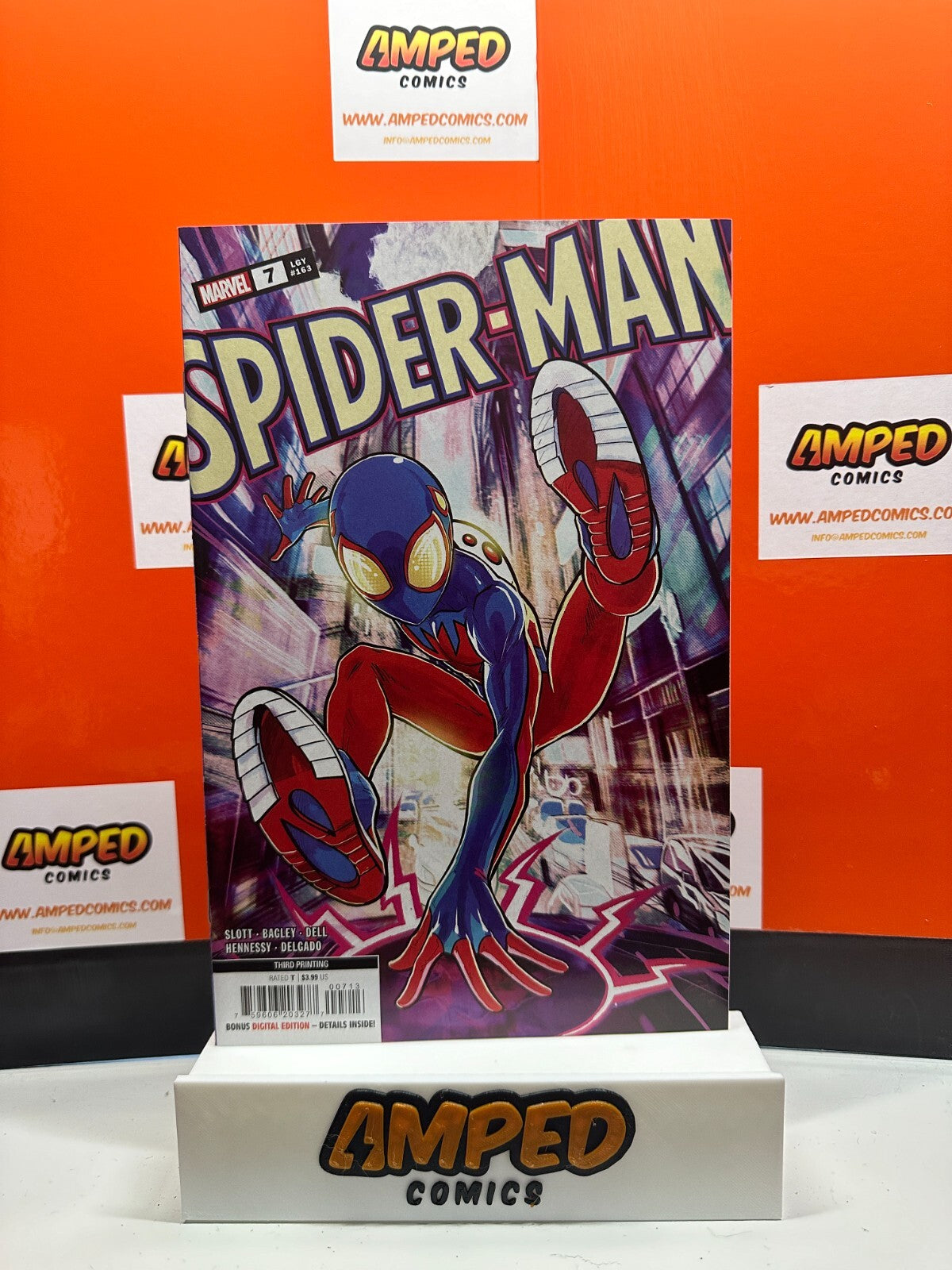 SPIDER-MAN #7 (3RD PRINT VECCHIO SPIDER-BOY VARIANT) COMIC BOOK ~ MARVEL