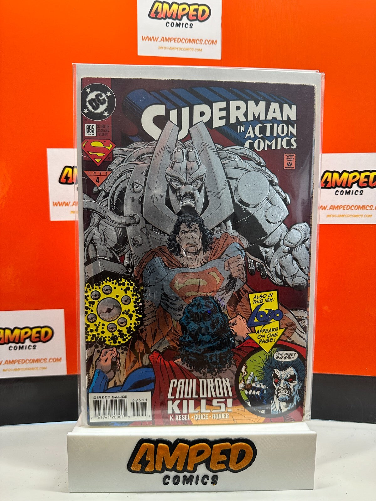 Superman in Action Comics #695 Foil Embossed DC Comics