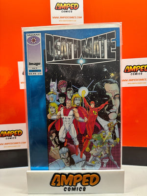 "Deathmate" Blue Oct 1993 Valiant/Image Comic Book - BLUE FOIL COVER