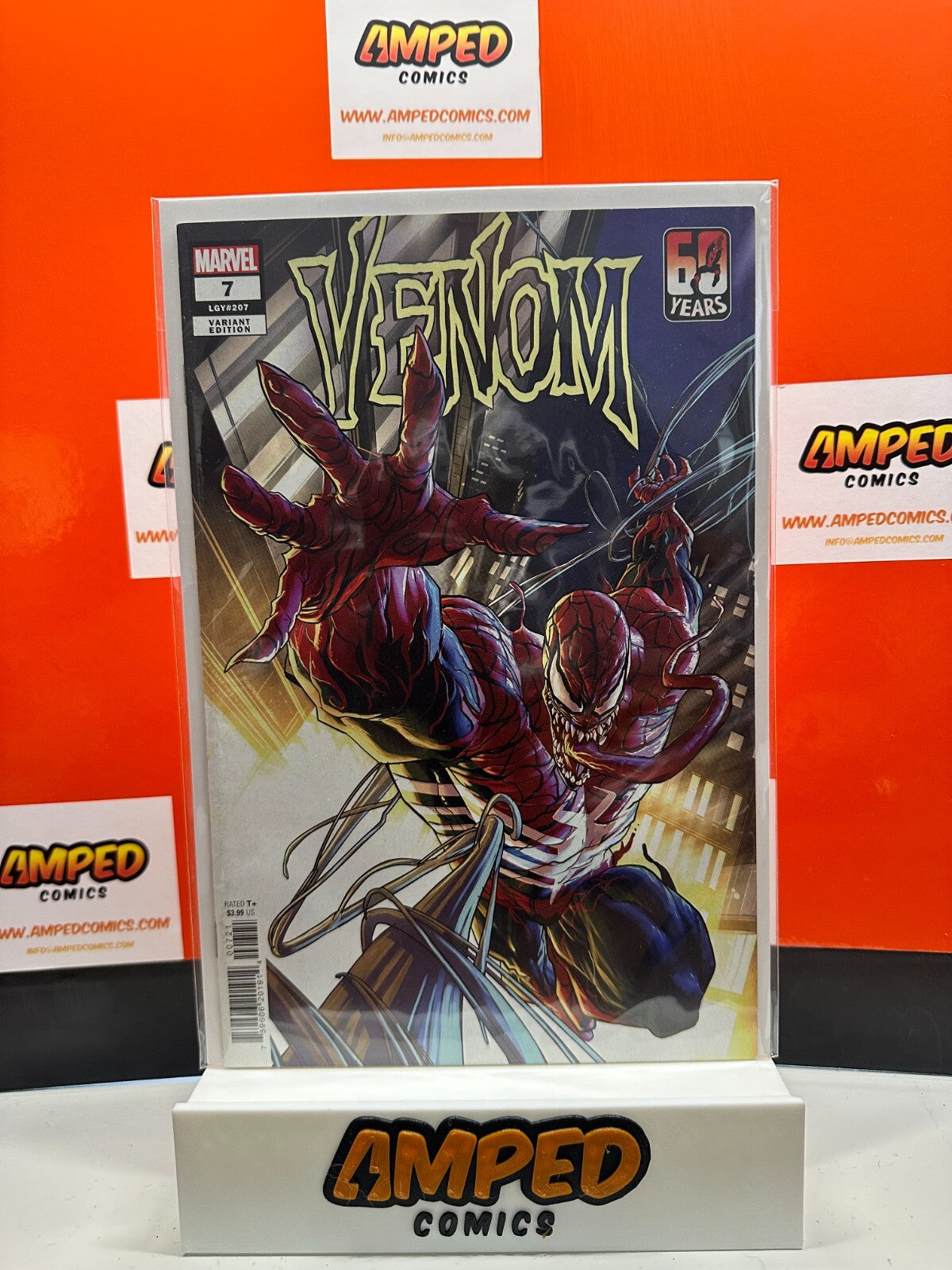 PETE WOODS 60TH ANNIVERSARY VARIANT EDITION -Venom #7 -Marvel Comics