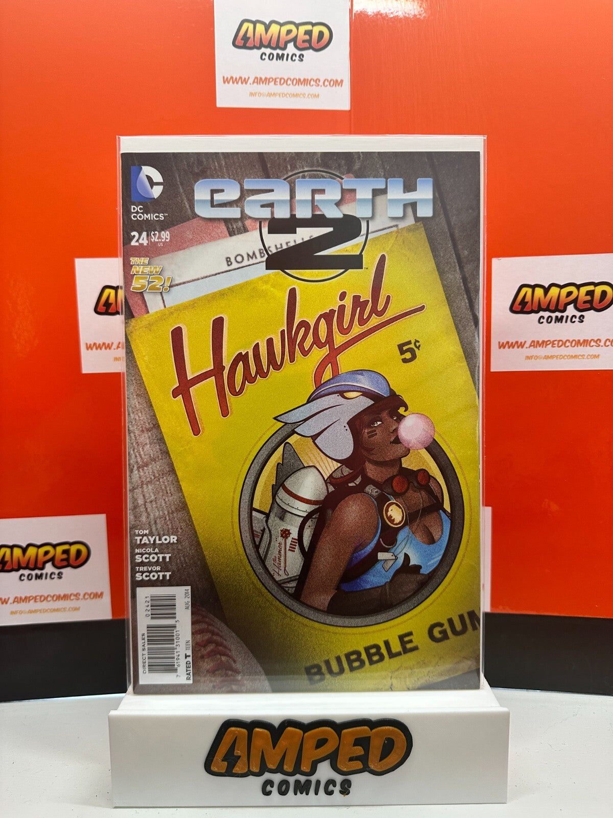 Earth 2 #24 Variant ⋅ DC ⋅ 2014 Cover art by Ant Lucia