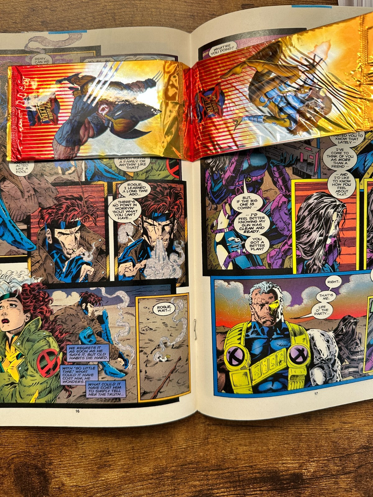 Cable Comic Panel Cable #20 Marvel Comics w/Cards in center (1995) LOW GRADE