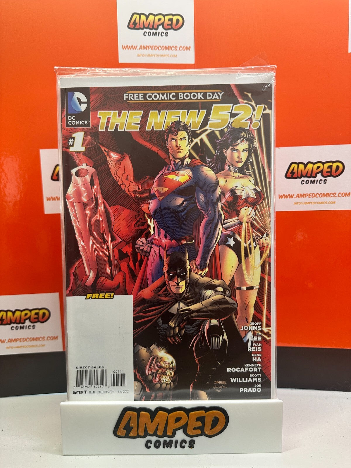 FCBD 2012: The New 52 #1 DC 🔑1st app Green Lantern, Simon Baz🔑UNSTAMPED!