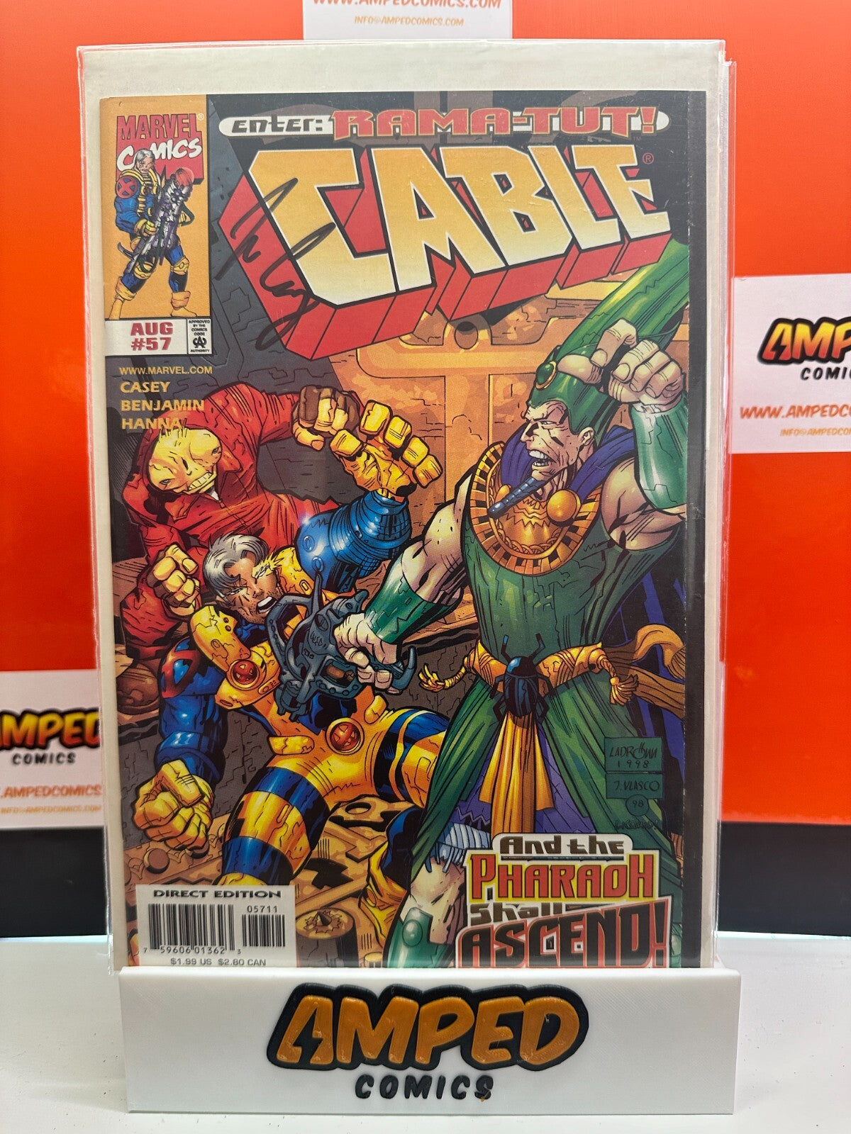 Cable #57 Marvel ⋅ 1998 SIGNED BY JOE CASEY W/COA