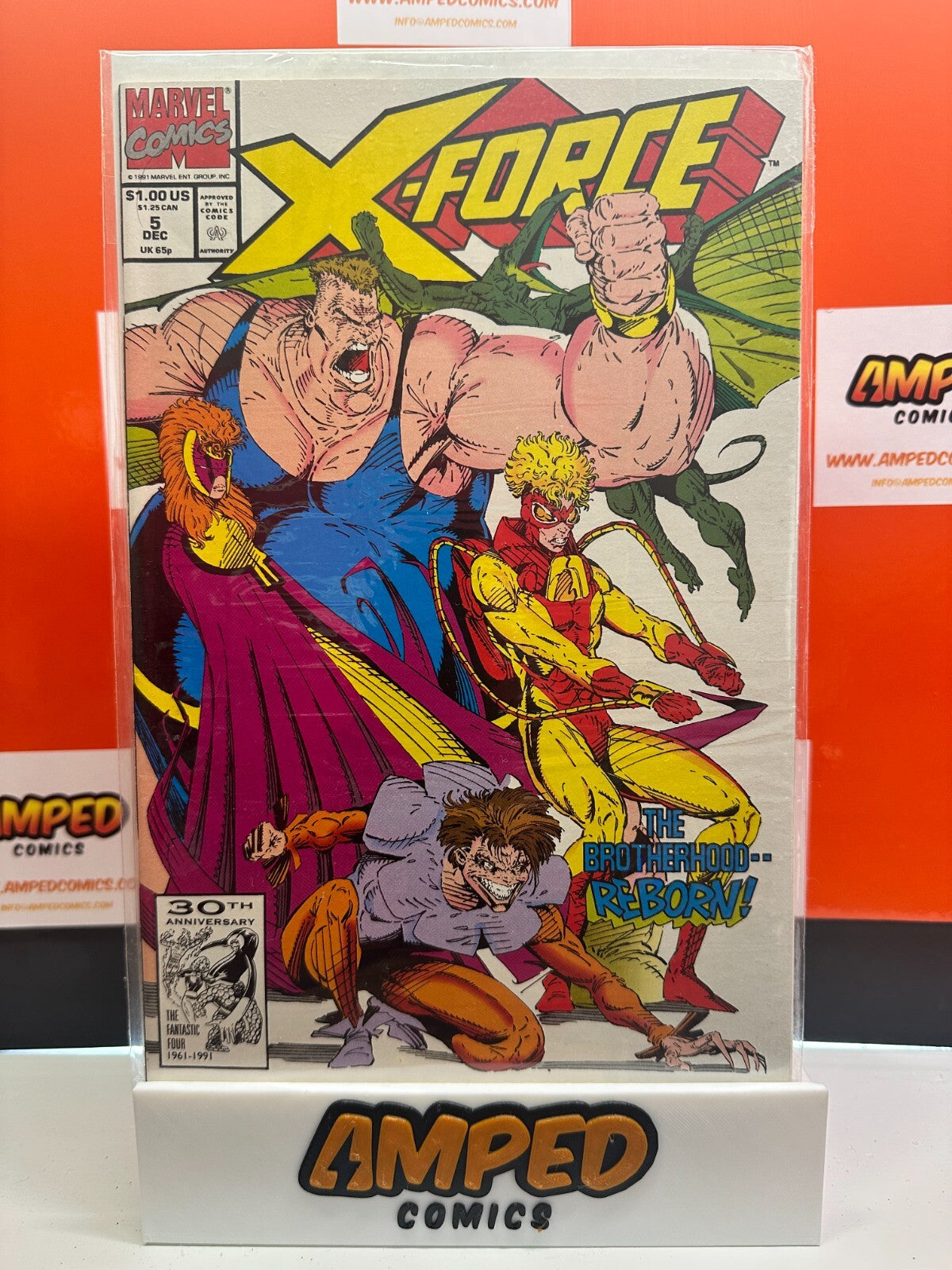 X-Force #5 (1991)🔑1st full app Tolliver & New Brotherhood of Evil Mutants🔑