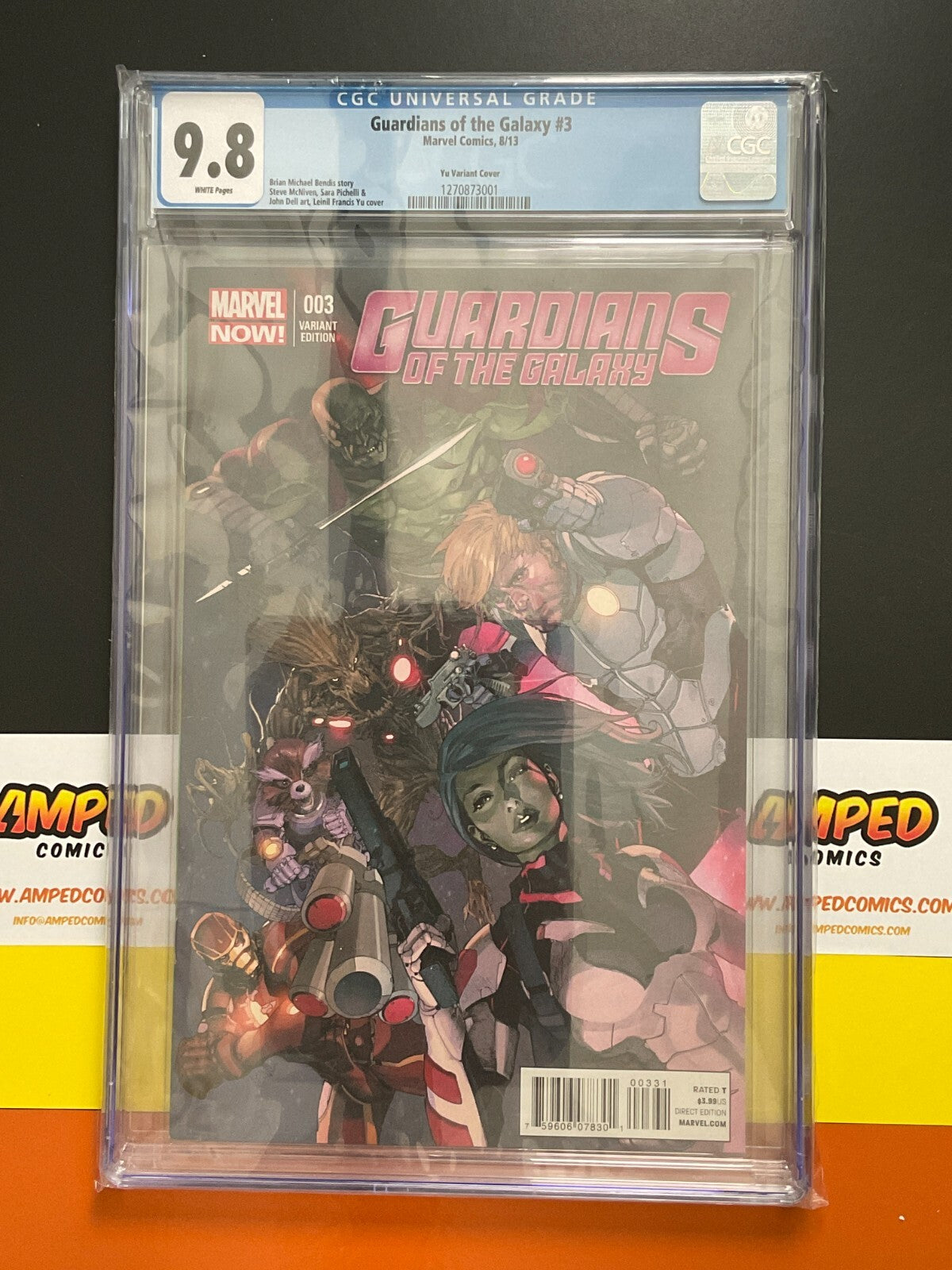 Guardians Of The Galaxy #3 Leinel Yu 1:50 Variant Marvel Now! CGC 9.8