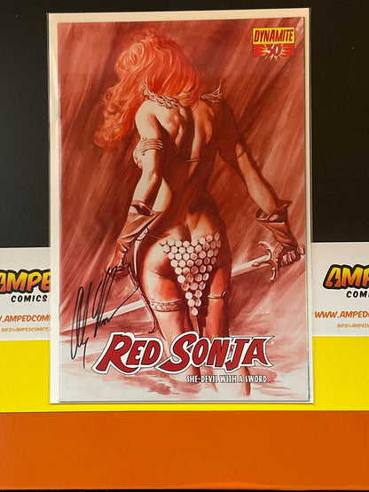 Red Sonja #30 She-Devil with a Sword 1st print Signed Alex Ross w/ COA