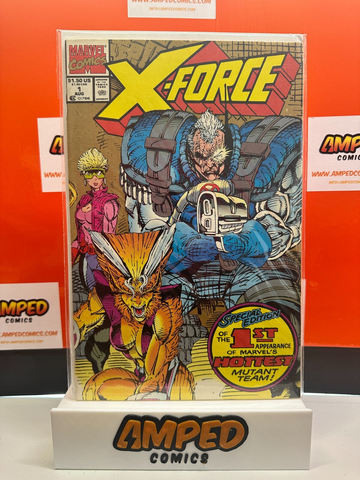 X-Force #1 Marvel ⋅ 1991 2ND PRINTING MID GRADE🔑