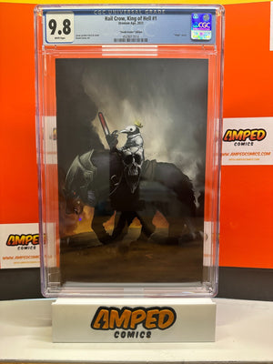 Hail Crow, King of Hell #1 Uranium Age "Death Dealer" Virgin Edition CGC 9.8