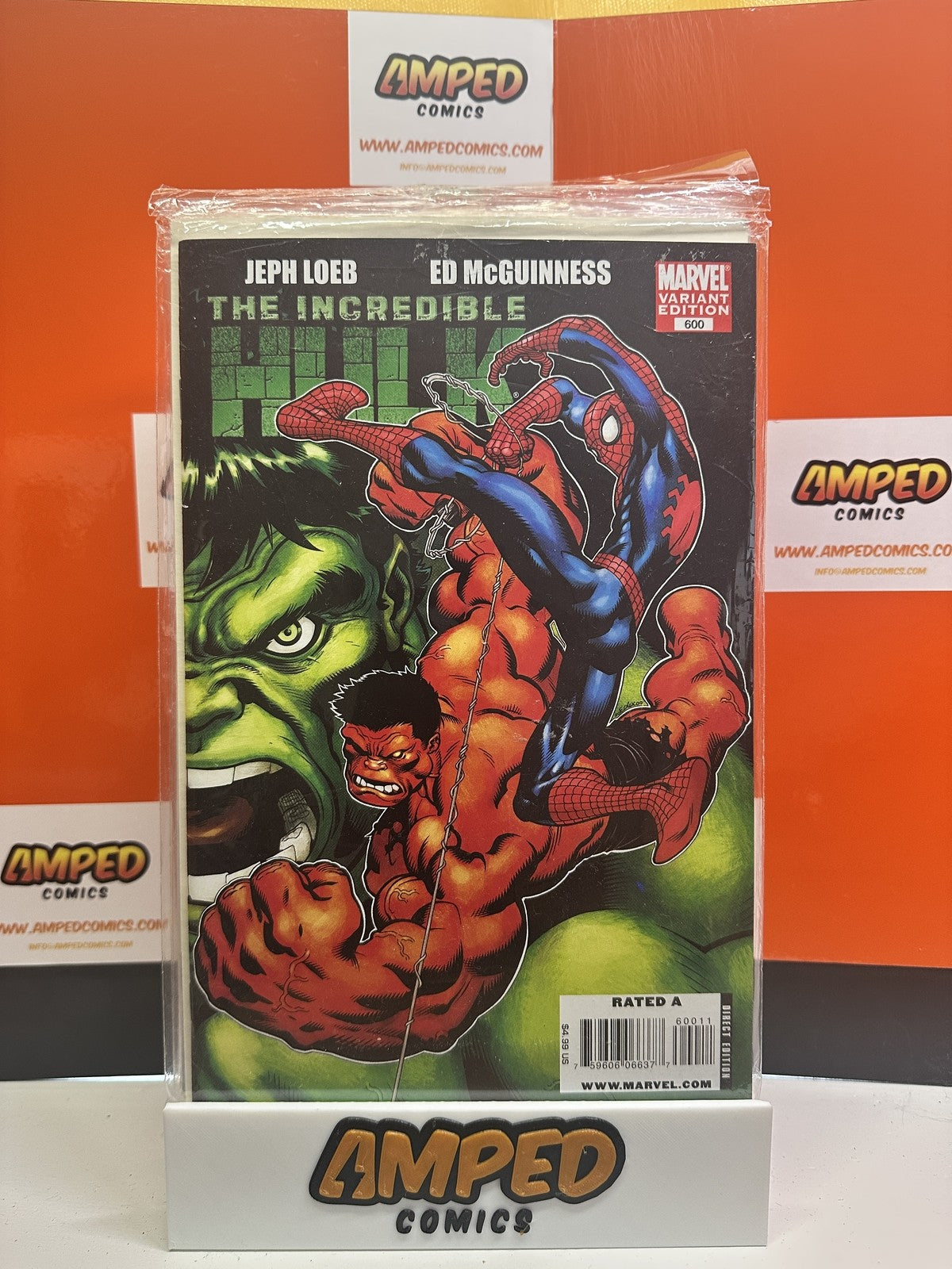 The Incredible Hulk #600 Marvel 2009 Red Hulk Wrap Around Cover Variant