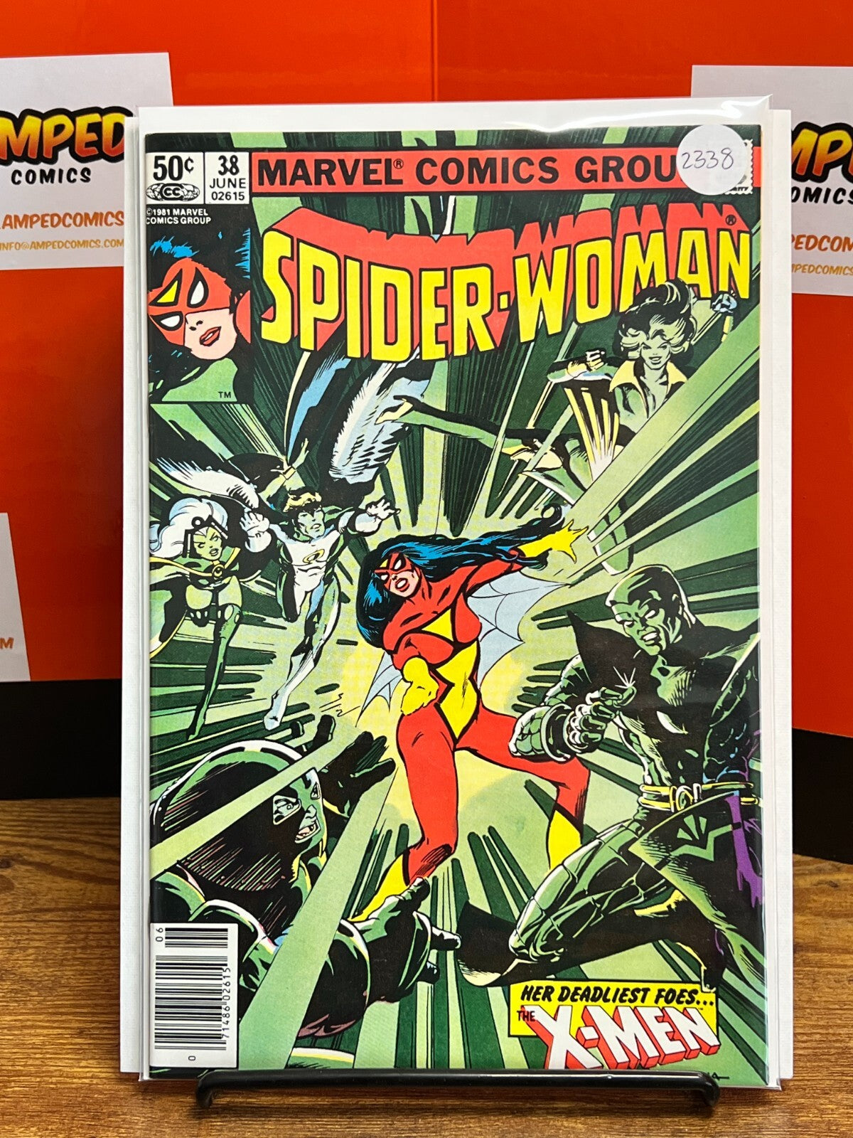 Spider-Woman #38 vs X-MEN & JUGGERNAUT! 2ND SIRYN! NEWSSTAND Great Condition