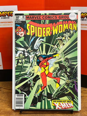 Spider-Woman #38 vs X-MEN & JUGGERNAUT! 2ND SIRYN! NEWSSTAND Great Condition
