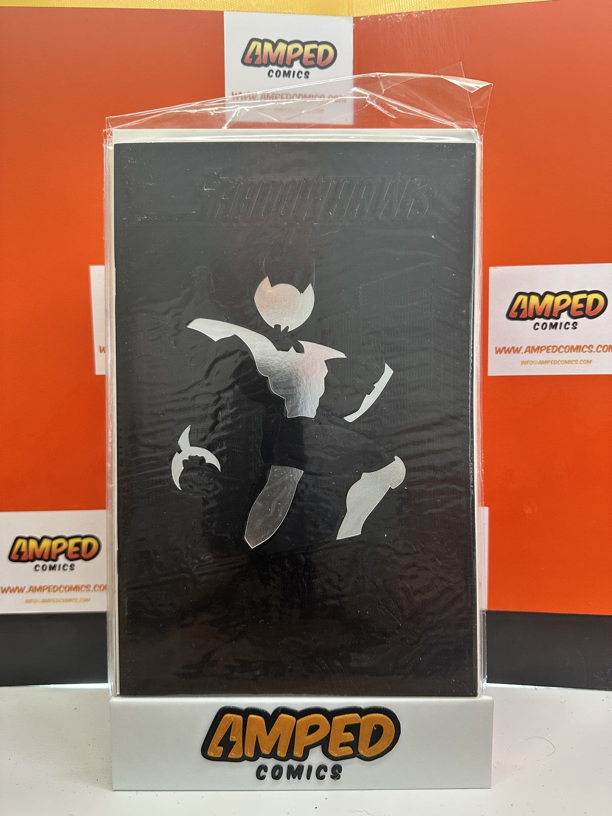 SHADOWHAWK II #1 EMBOSSED DIE CUT MIRRI CARD COVER JIM VALENTINO IMAGE