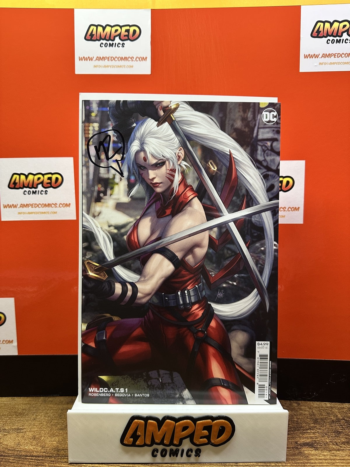 WILDCATS #1 SIGNED BY MATTHEW ROSENBERG W/COA STANLEY ARTGERM VARIANT 2022