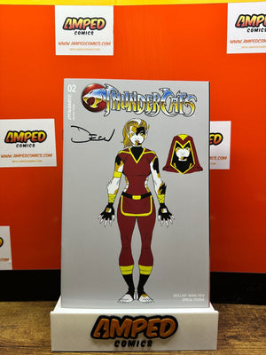 THUNDERCATS #2 CALICA DESIGN VARIANT COVER SIGNED BY SHALVEY W/COA