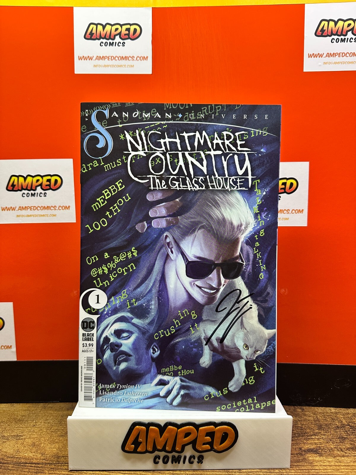 SANDMAN UNIVERSE NIGHTMARE GLASS HOUSE #1 SIGNED BY JAMES TYNION W/COA