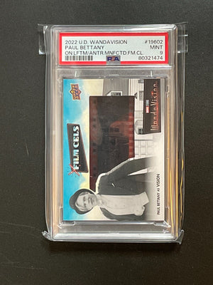 PSA 9 2022 Upper Deck WandaVision Paul BettanyFilm Cels Cell #19602 Marvel