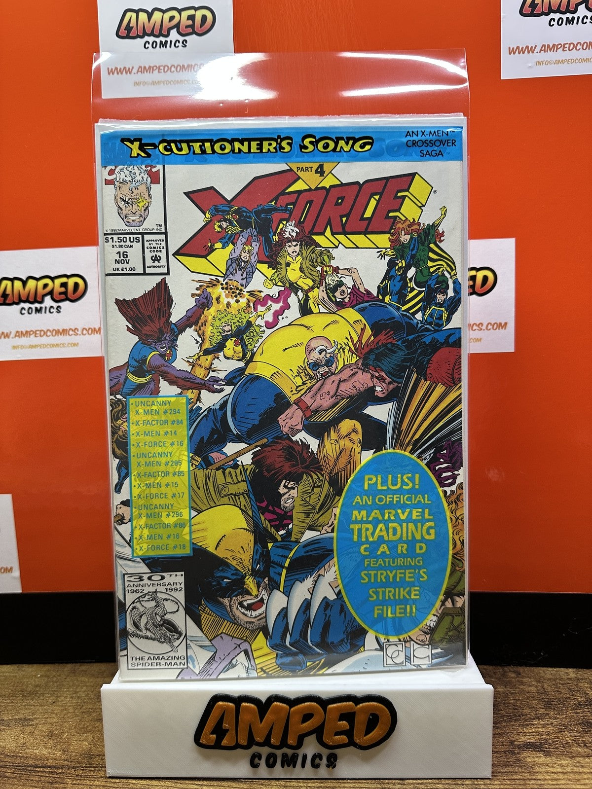 X-Force #16 Marvel Comics 1992 POLYBAG W/CARD