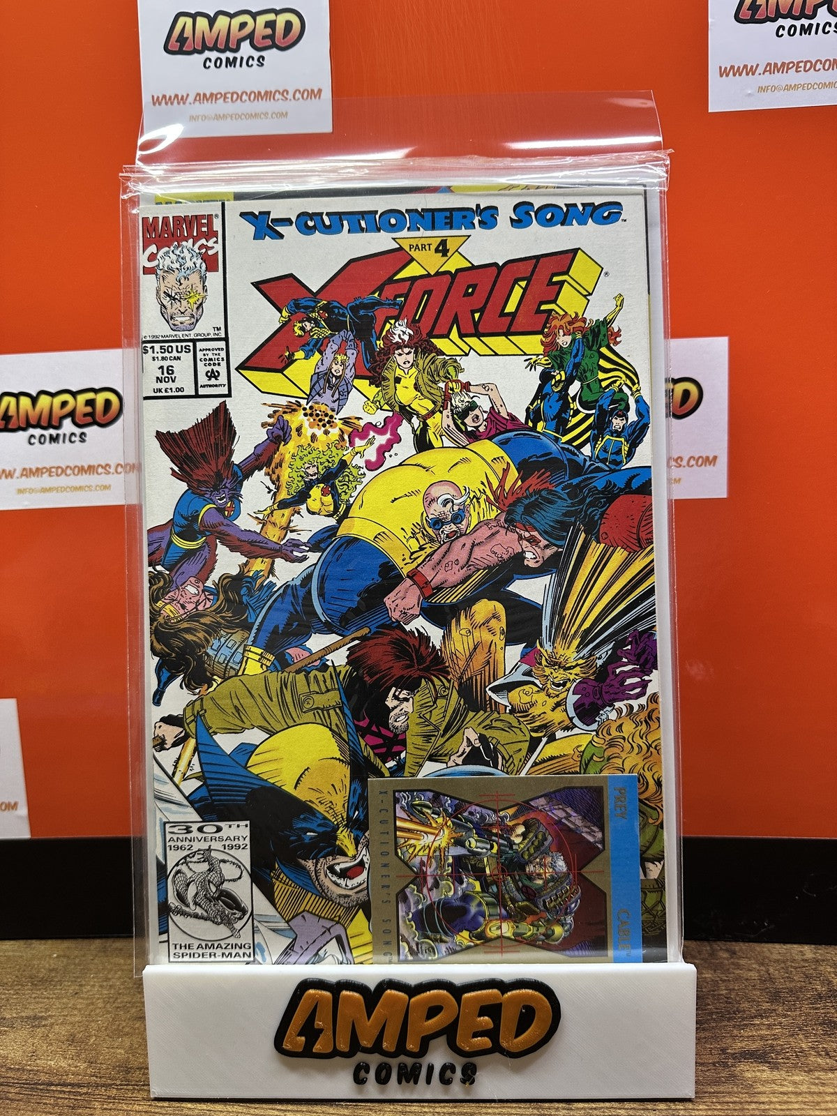 X-Force #16 Marvel Comics 1992 W/CARD