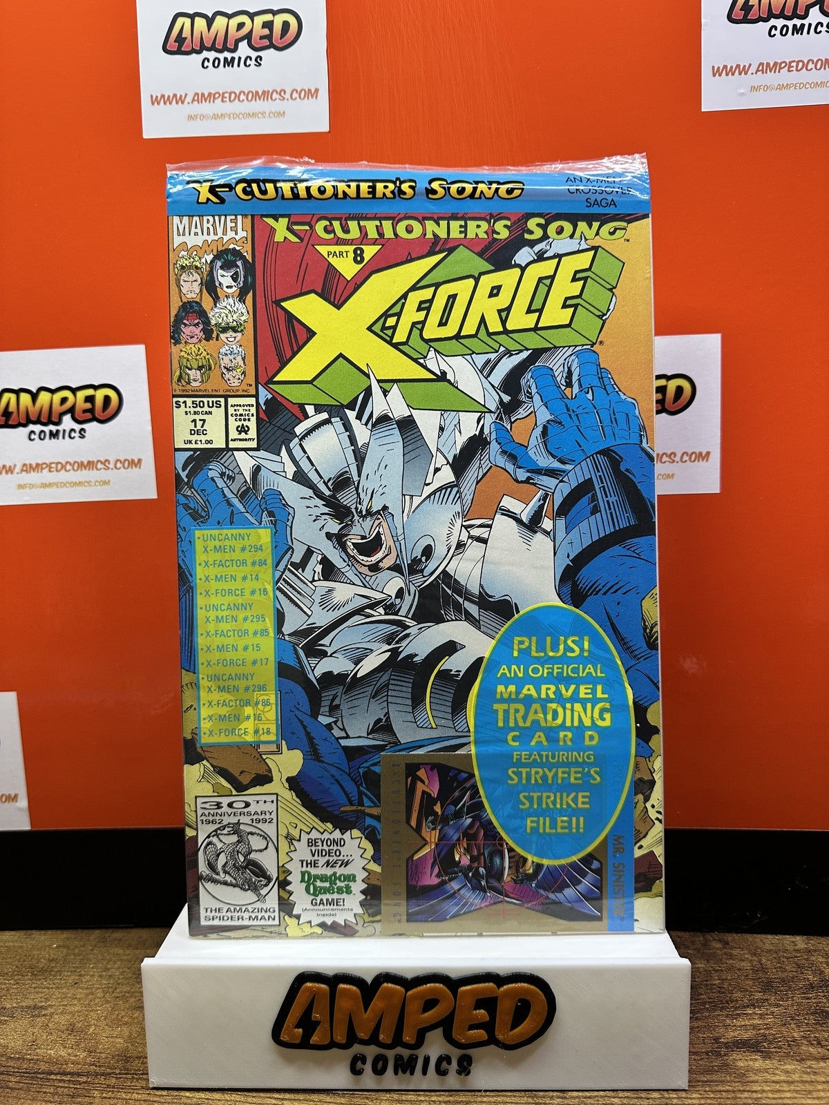X-Force #17 Marvel 1992 POLBAG W/CARD