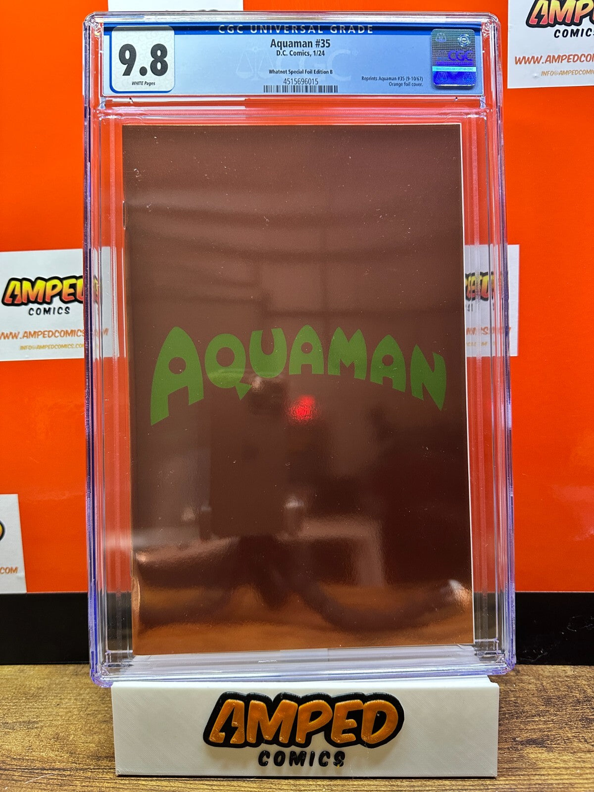 Aquaman 35 1/24 D.C. Comics Whatnot Special Foil Edition B CGC 9.8