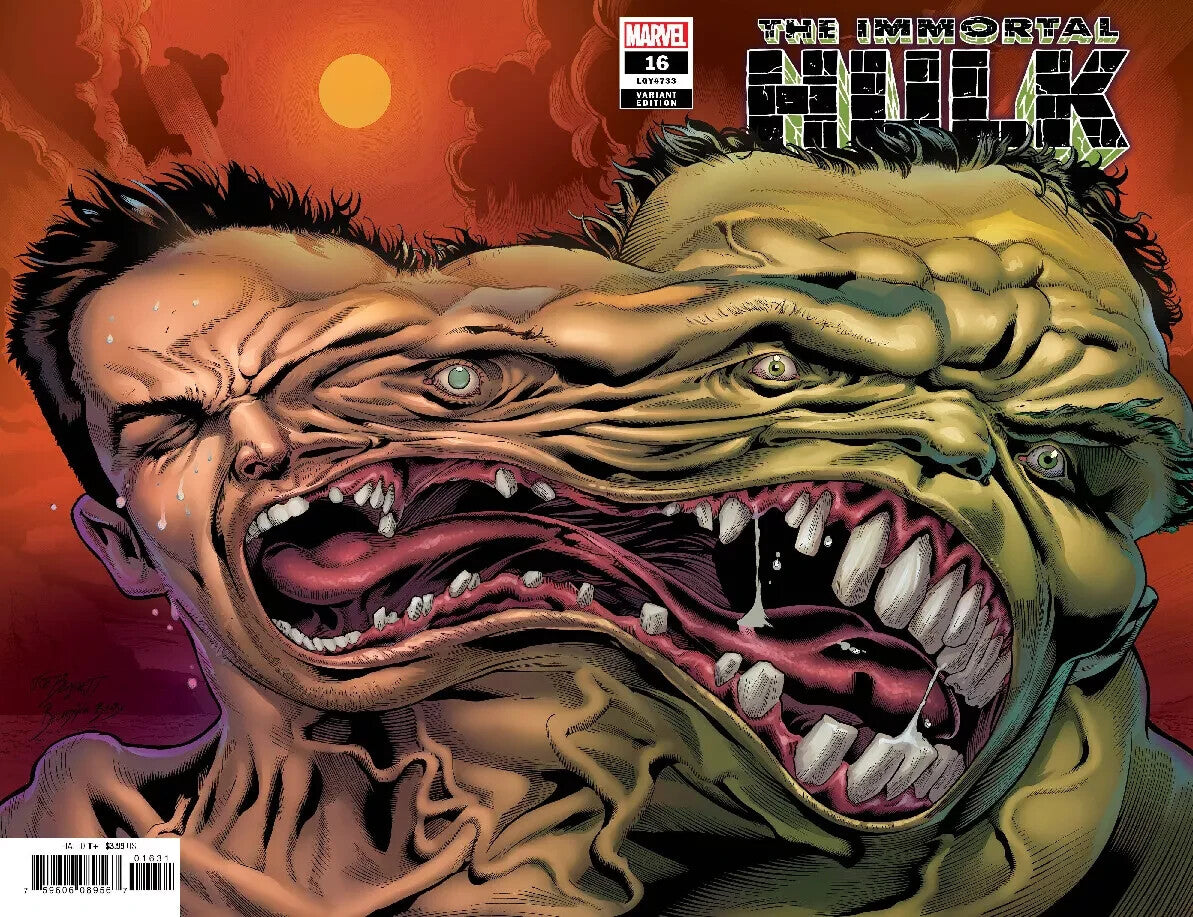 IMMORTAL HULK 16 1:25 JOE BENNETT WRAPAROUND 2nd PRINT VARIANT