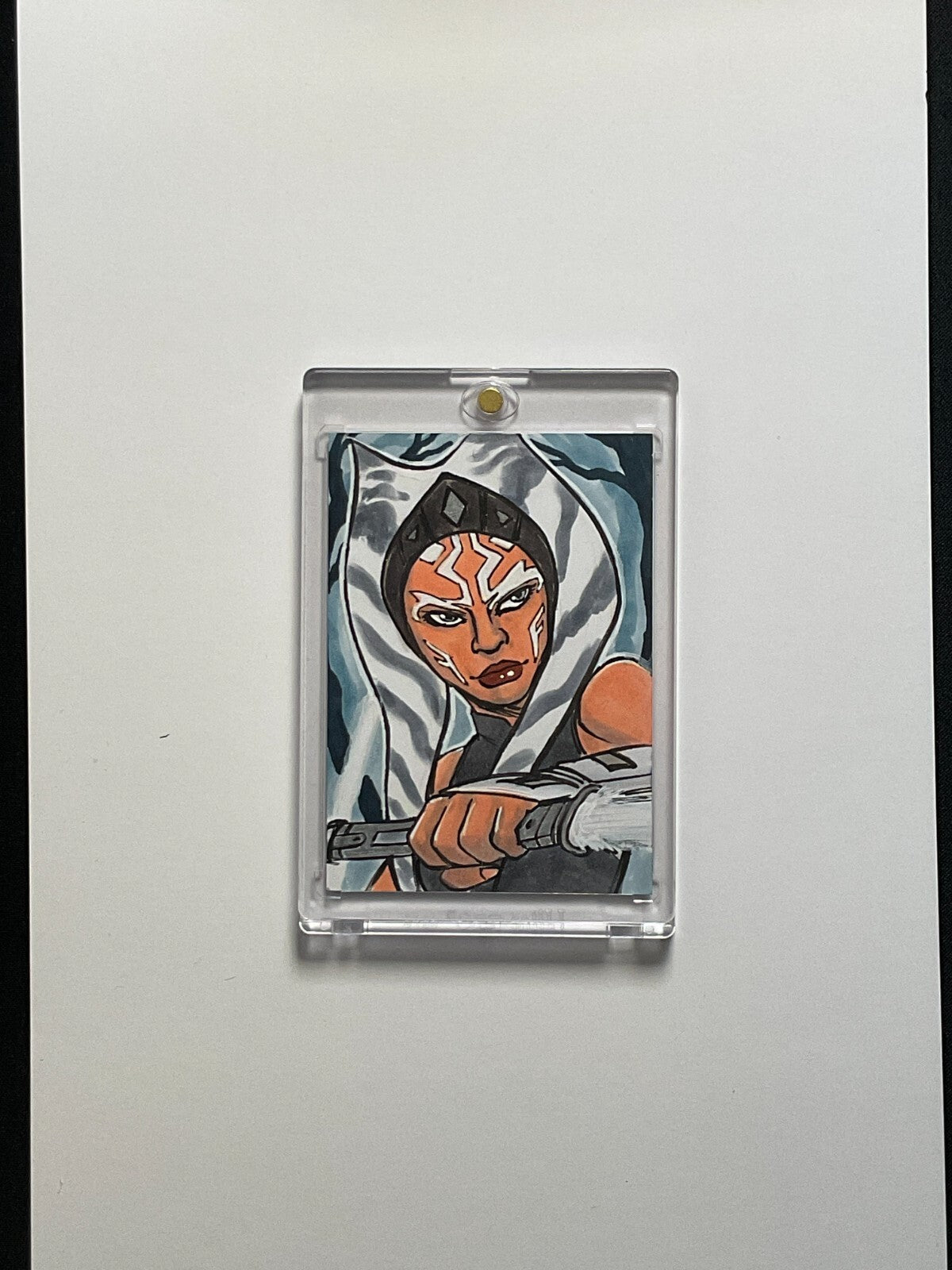 Original Ahsoka Tano Sketch Card Art by Just Josh Draws