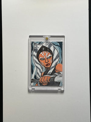 Original Ahsoka Tano Sketch Card Art by Just Josh Draws