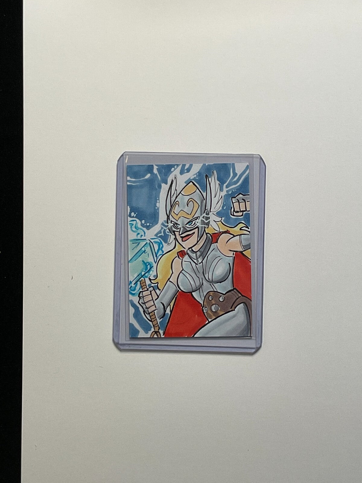 2023 Marvel Mighty Thor Jane Foster 1/1 Original Sketch Card by Gordon Wills