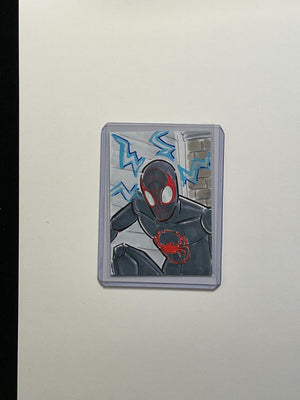 2023 Marvel Miles Morales 1/1 Original Sketch Card by Gordon Wills