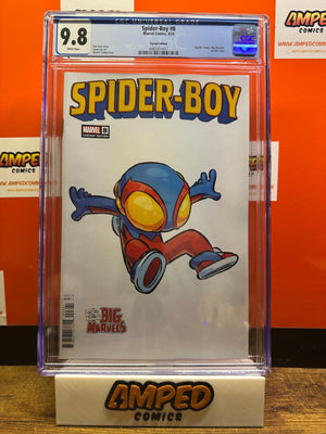 Spider-Boy #8 CGC 9.8 Skottie Young Big Marvels Cover 1st Puzzle Man🔑