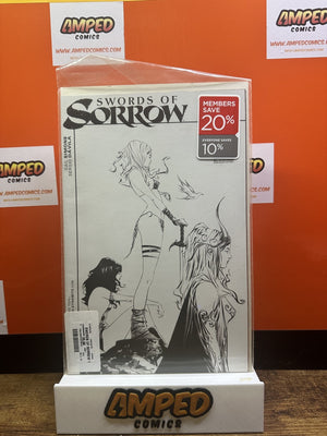 DYNAMITE COMICS: SWORDS OF SORROW #1 BAM 2ND and CHARLES B/W VARIANT