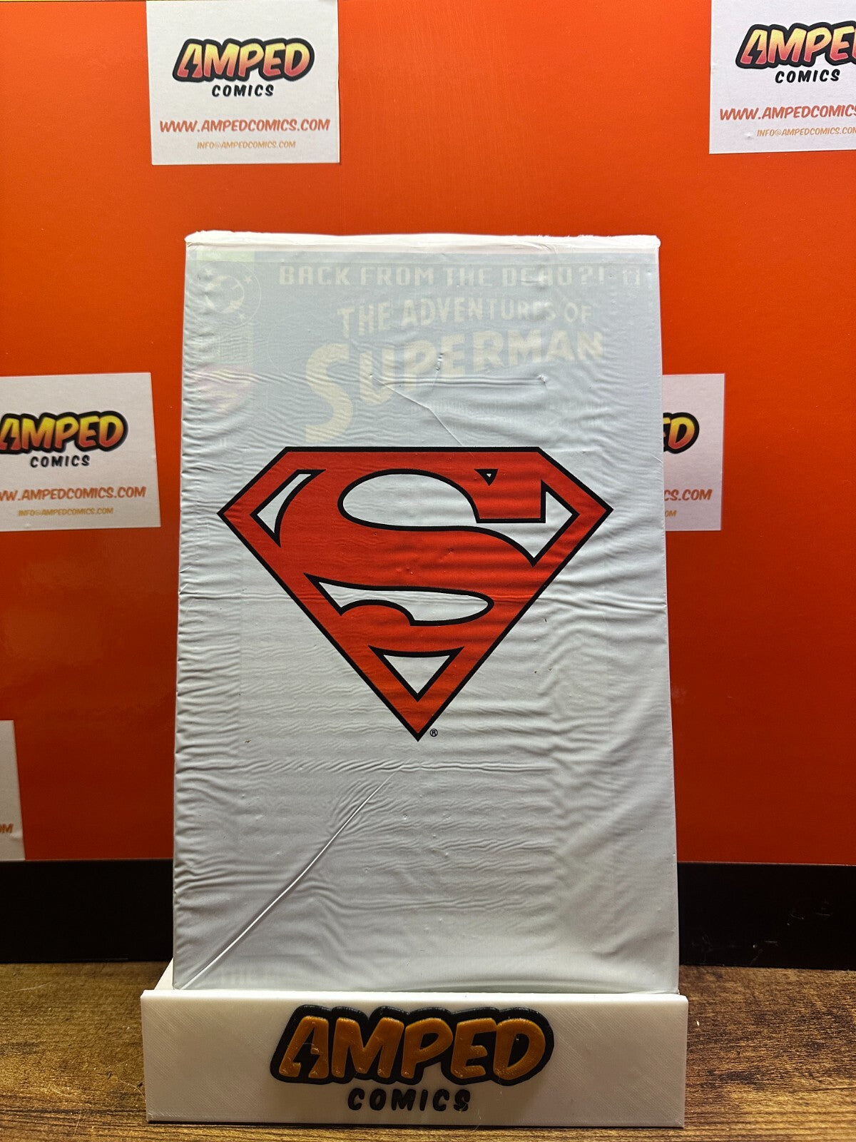 1993 Superman #500 ( Death Of Superman ) DC Comic White Poly Bag W/CARD INSIDE