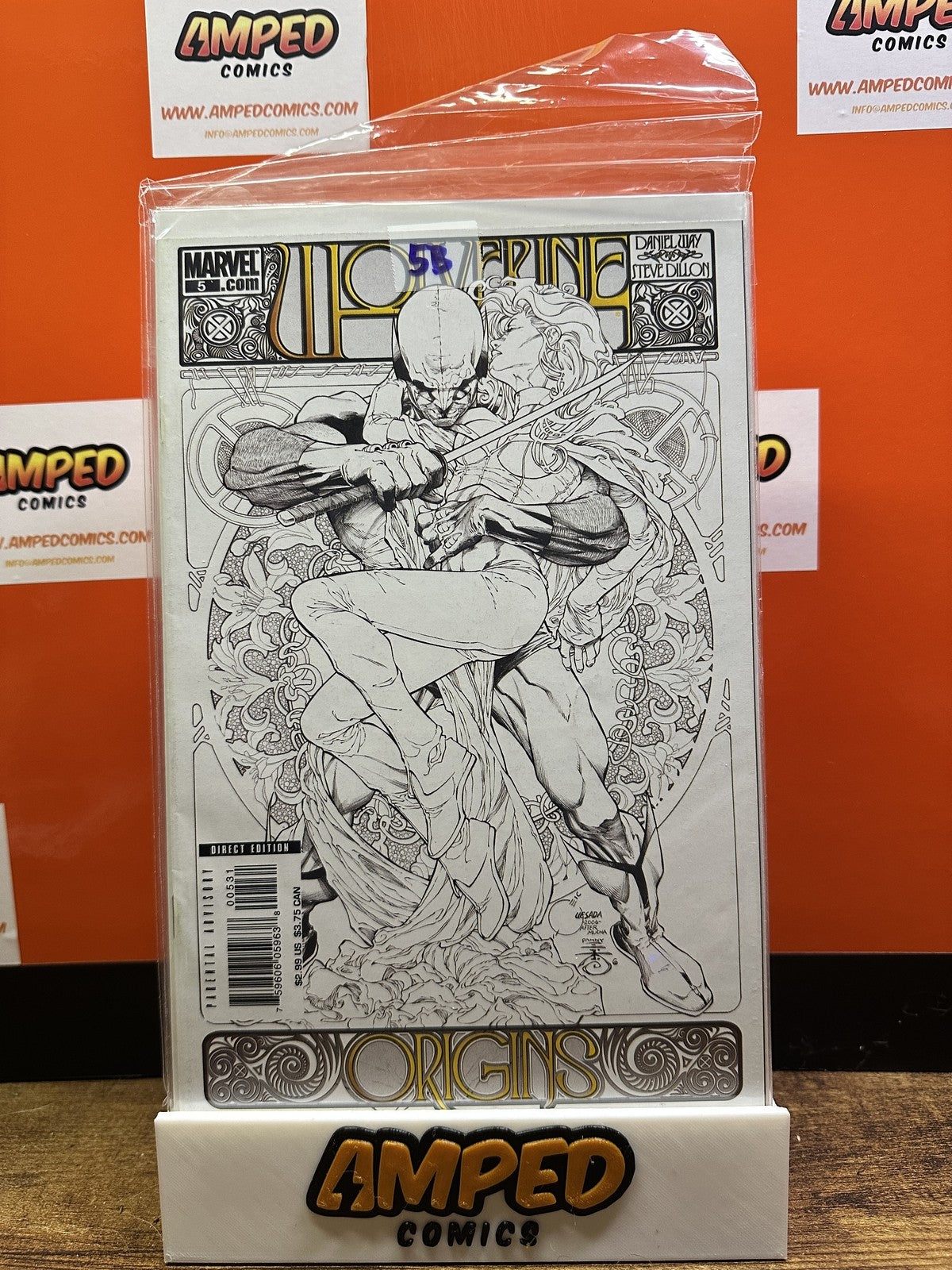 Wolverine: Origins #5 Marvel Comics Rare Quesada Sketch Variant Cover