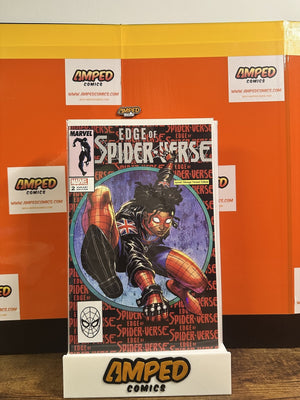 EDGE OF SPIDER-VERSE #2 KIRKHAM HOMAGE TRADE and VIRGIN VARIANT