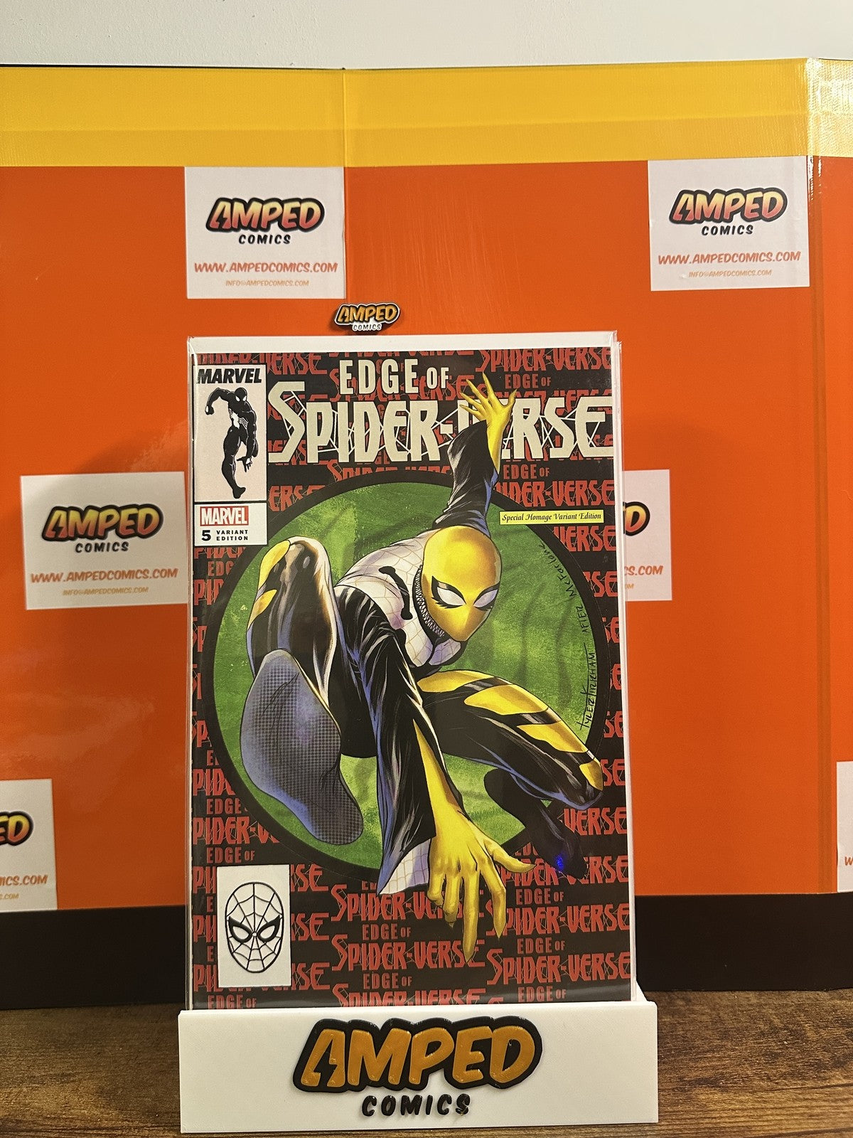 EDGE OF SPIDER-VERSE #5 KIRKHAM HOMAGE TRADE and VIRGIN VARIANT