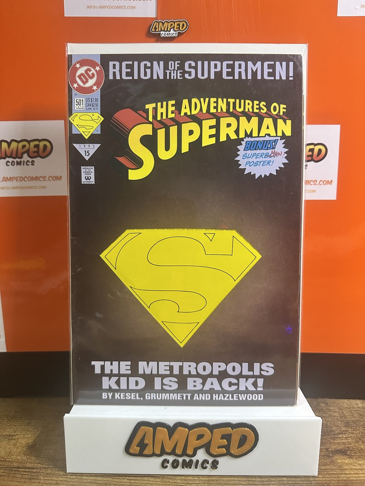 The Adventures of Superman #501 DC Comics 1993 DIECUT COVER