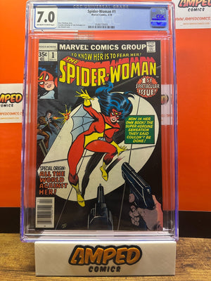 Spider-Woman #1 Marvel ⋅ 1978 CGC 7.0🔑Costume debut & origin of Spider-woman 🔑