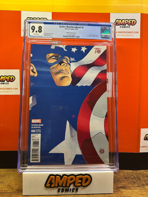Spider-Man Deadpool #6 (2016) Adam Kubert 1:50 Variant Captain America CGC 9.8