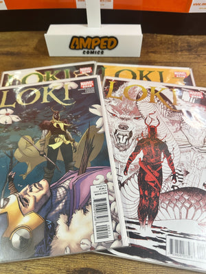 Loki #1-4 (2010) High Grade Comic Book Complete Set Marvel 🔑ORIGIN OF LOKI🔑