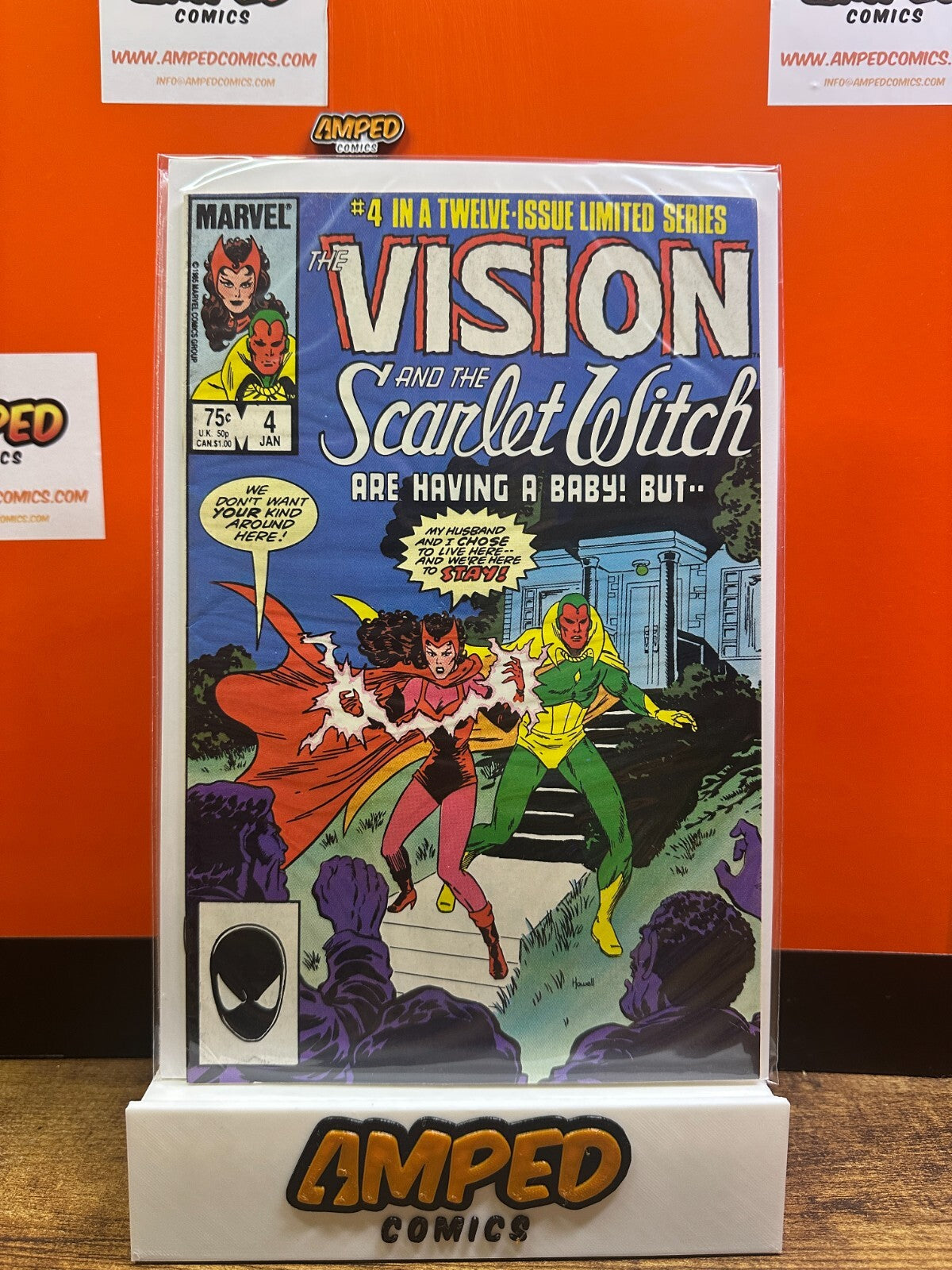 Vision and the Scarlet Witch #4 (1986) MAGNETO DAU & 1ST APP GLAMOR & ILLUSION🔑