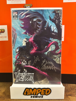 VENOM #35 (LGY 200) EXCLUSIVE TRADE VARIANT DOUBLE SIGNED ARTGERM & STEGMAN COA