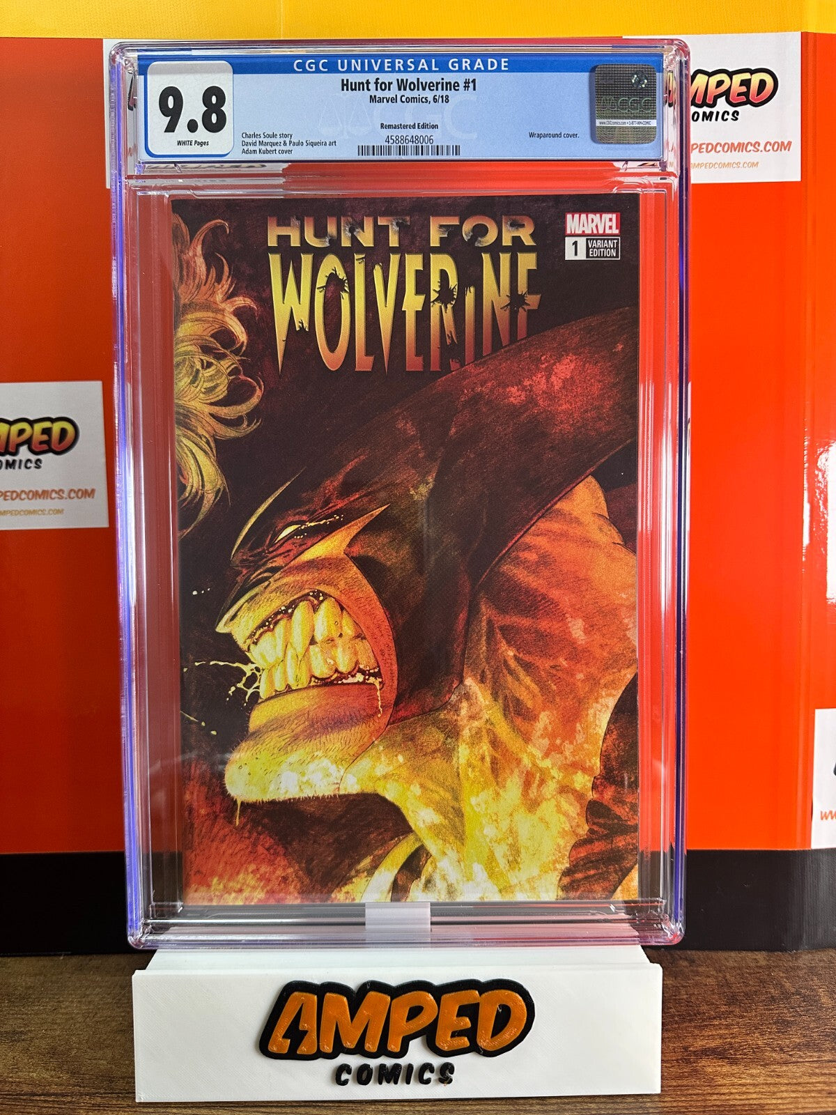 Hunt for Wolverine #1 (Kubert Remastered Wraparound Variant) CGC 9.8