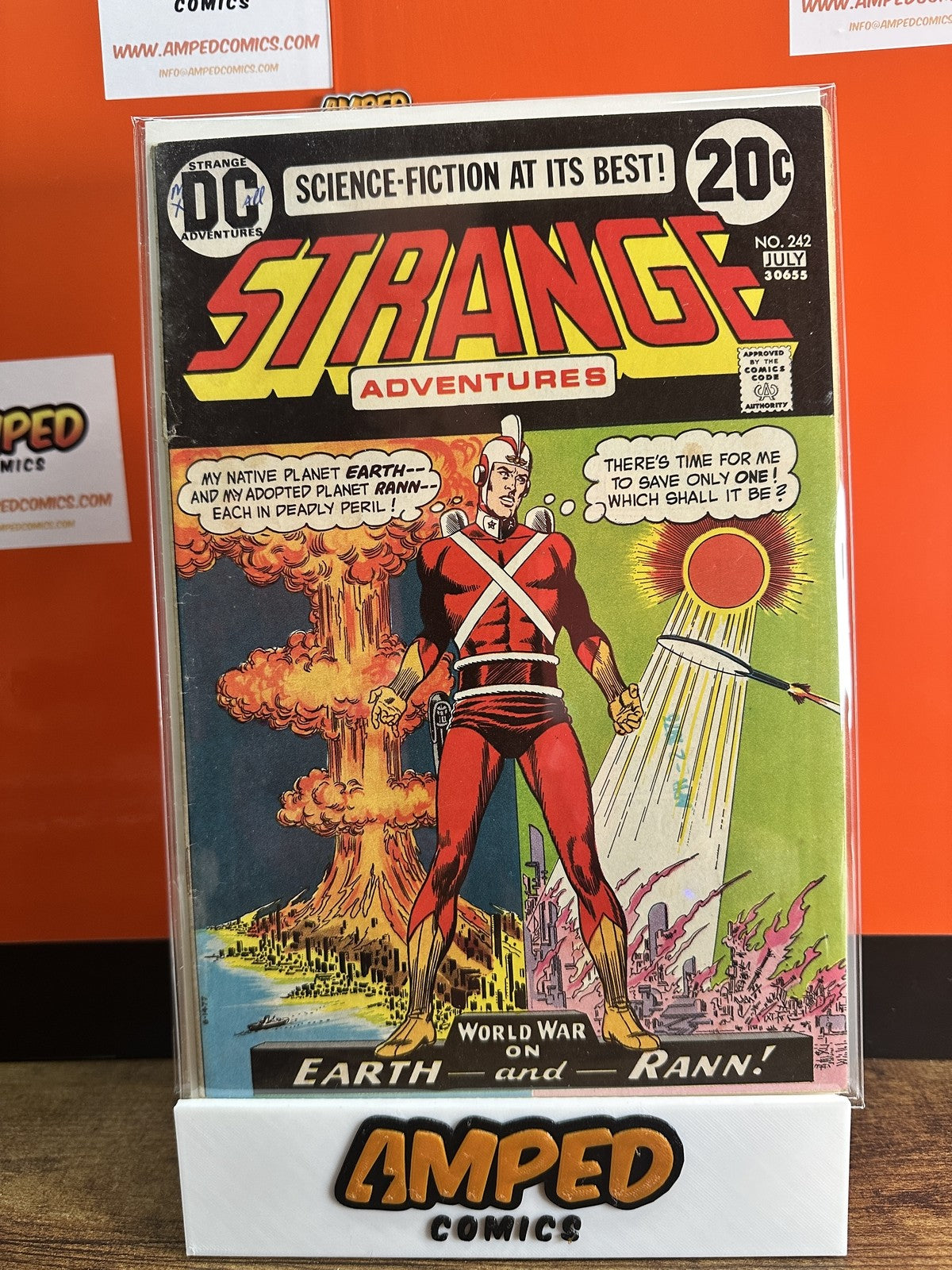 Strange Adventures #242 DC WRITING ON TOP LEFT COVER