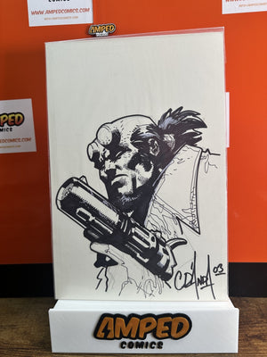 CARLOS D'ANDA HELLBOY SKETCH (2003) W/COA