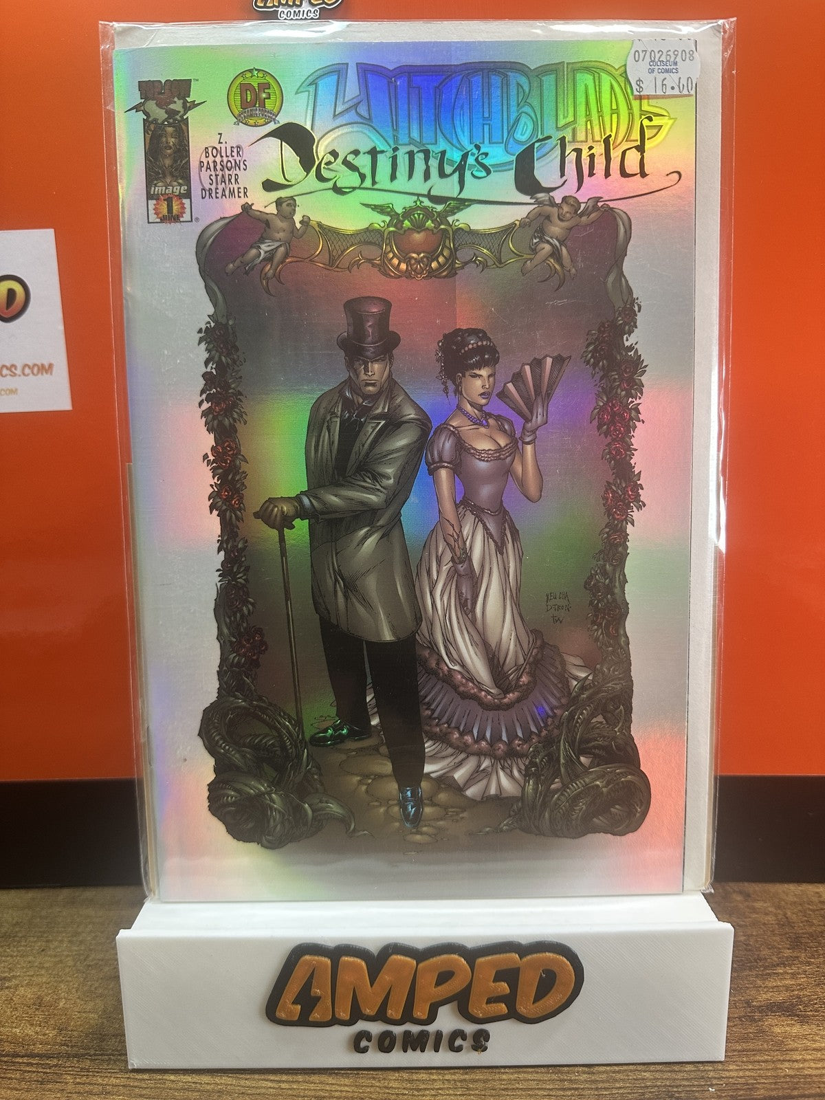 Witchblade Destiny's Child #1 DF Chrome LTD Ed #1502/2000 COA