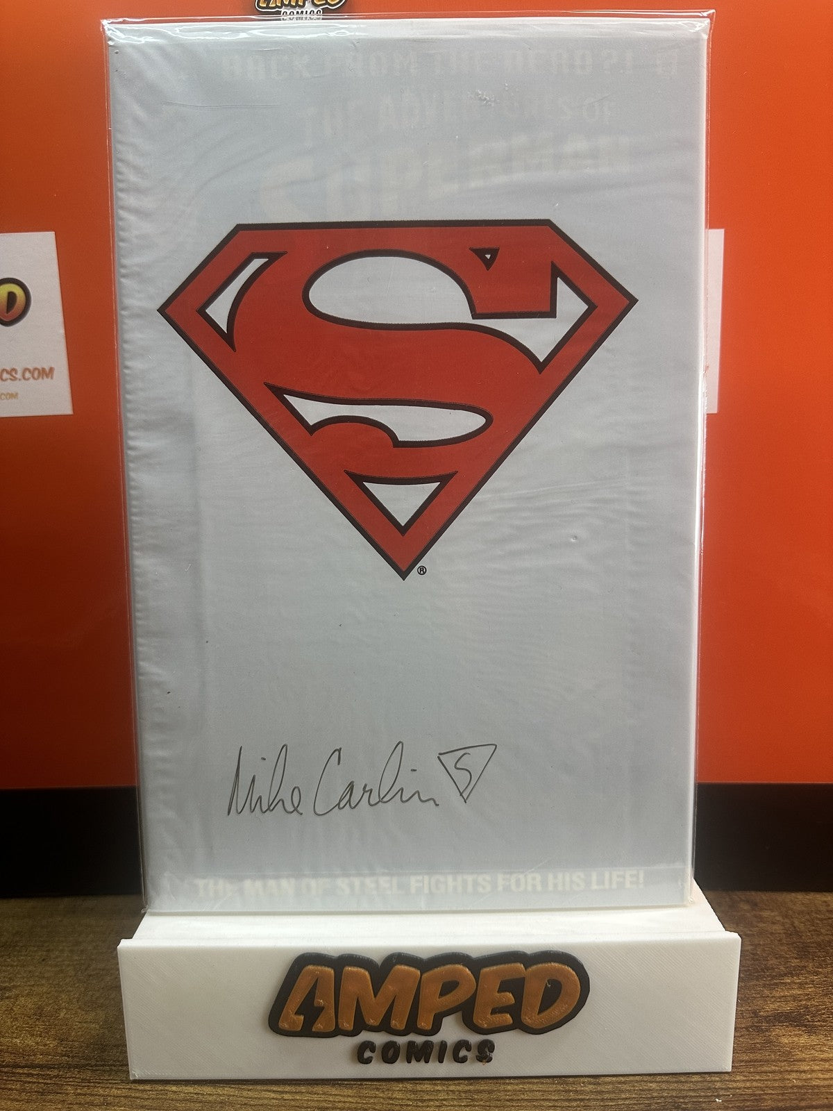 Adventures of Superman #500 (DC Comics June 1993) Signed by Mike Carlin Sealed